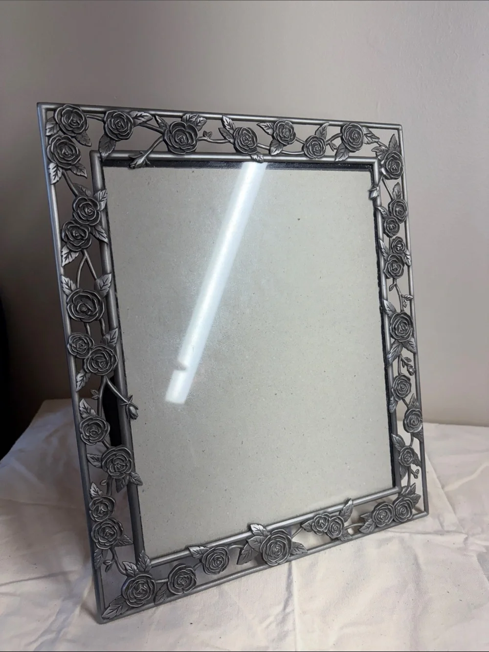 8 X 10” Floral Metal Picture Frame